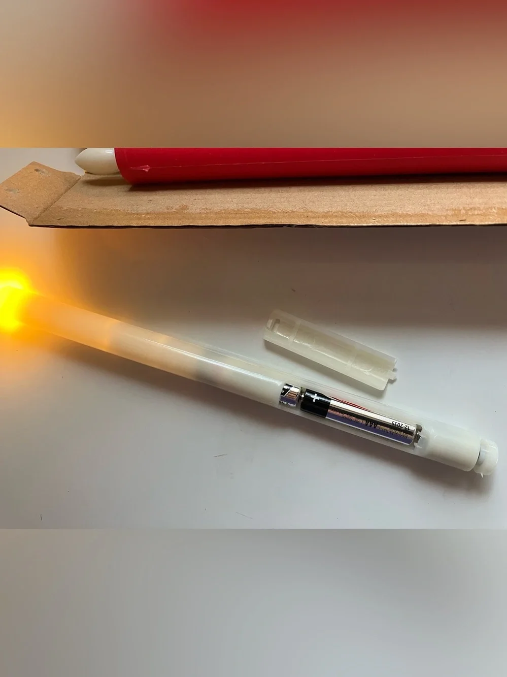 NIB 9” Red Drip Flameless LED Taper Party Battery Operated Candles Pack of 6
